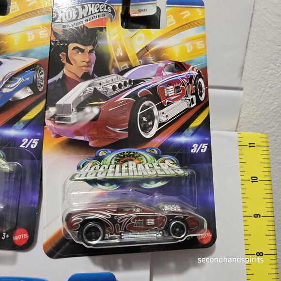 HOT WHEELS  SILVER SERIES 2025 ACCELERACERS SET OF FIVE CARS Free Shipping - Picture 4 of 7